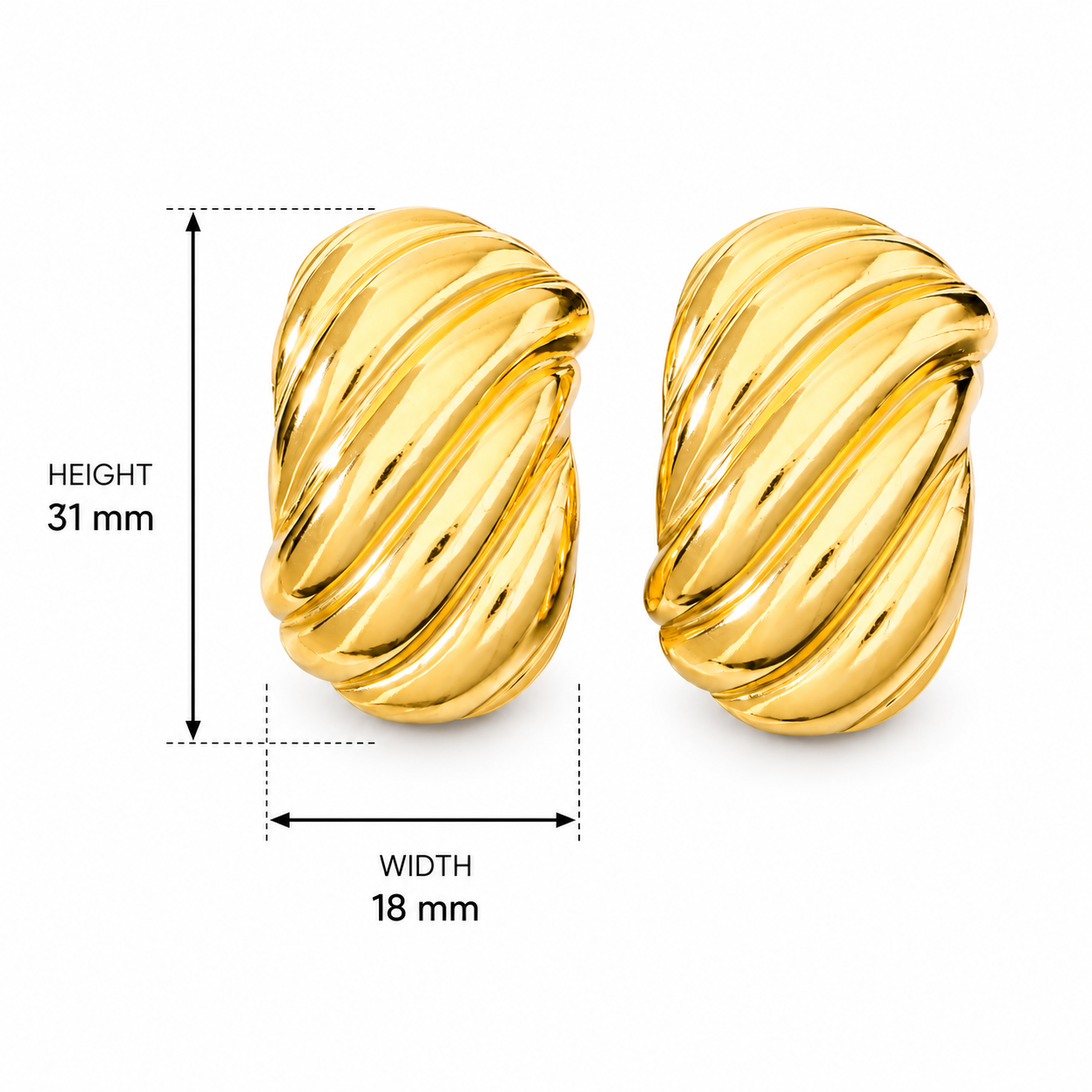 Steel Bold Earring