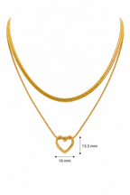 Double Layer Heart Necklace