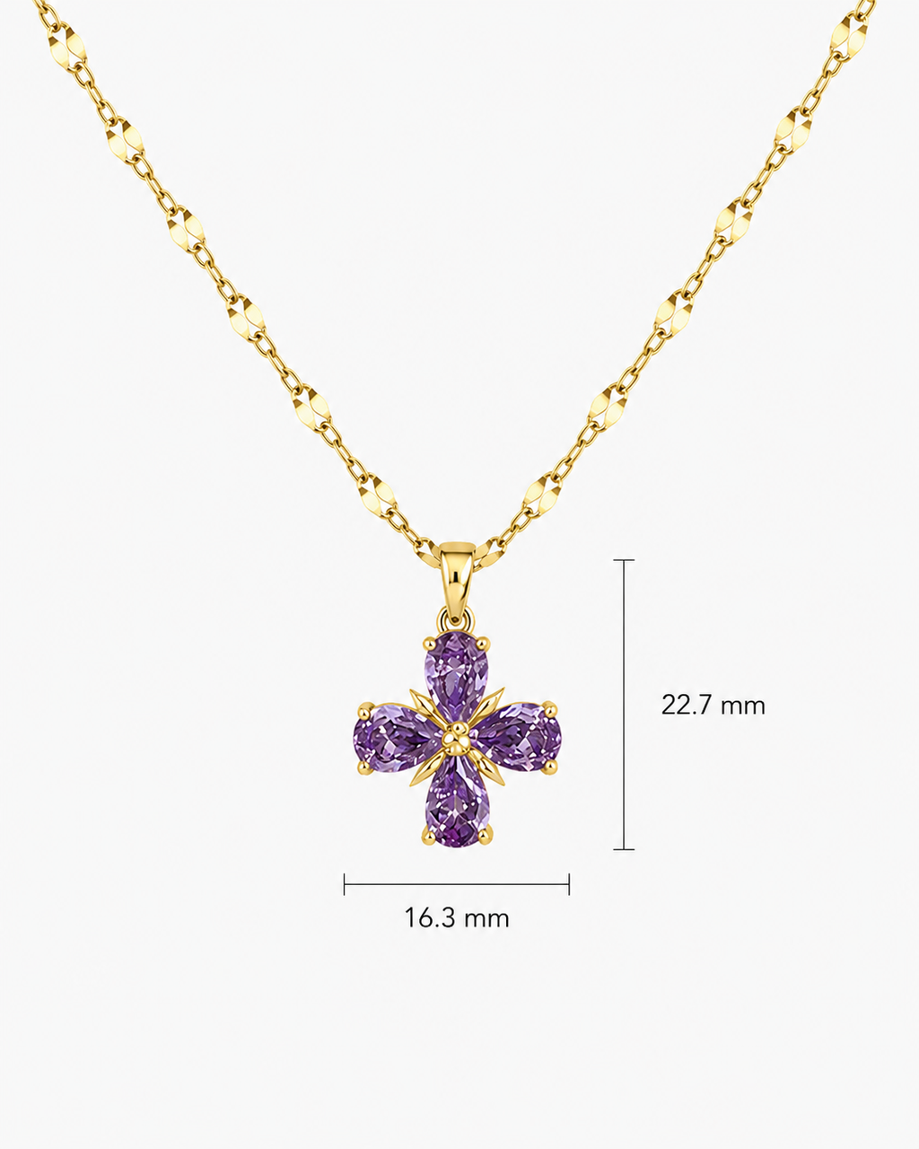 Purple Flower Pendant