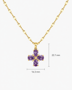 Purple Flower Pendant