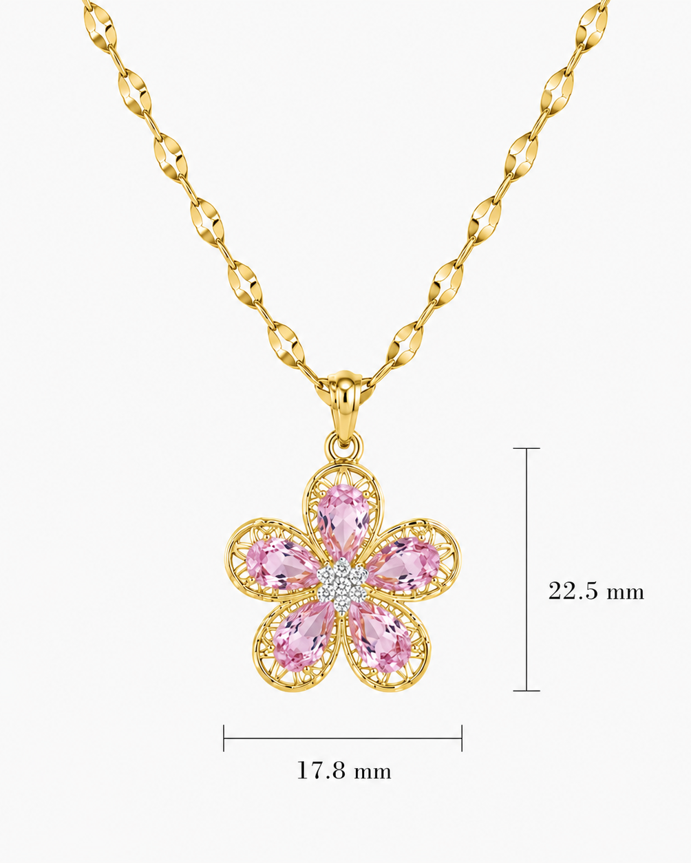 Pink Flower Pendant