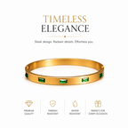 Steel Emerald Bracelet
