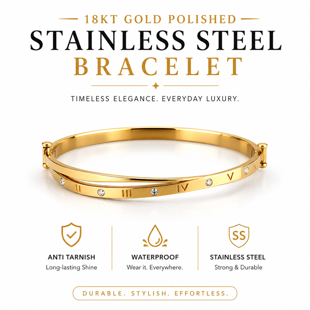 Stainless Steel Roman Lux Bracelet