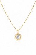 CZ Diamond Studded Chain Pendant