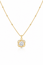CZ Diamond Studded Chain Pendant