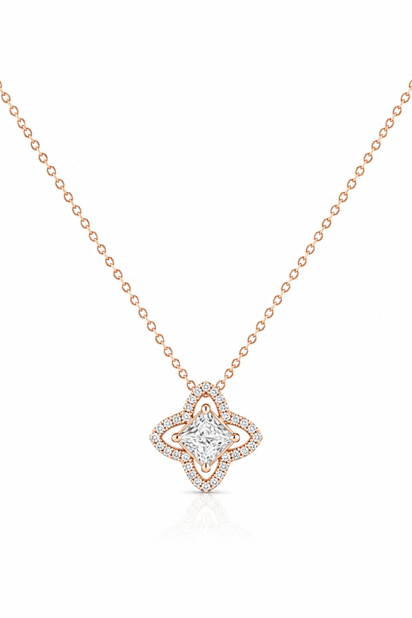Star Shape Diamond Pendant