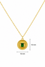 Emerald SS Pendant