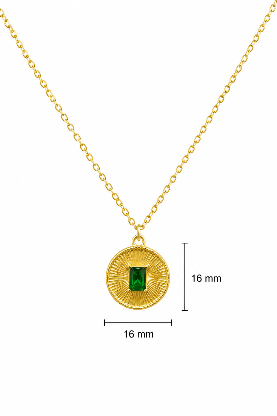 Emerald SS Pendant