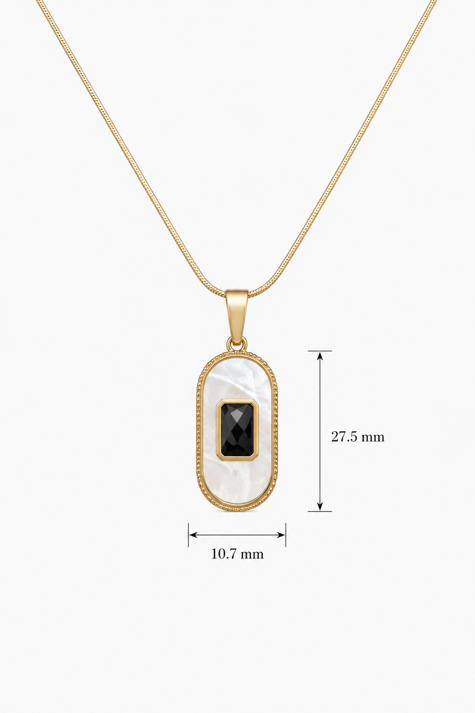 MOP Oval Pendant