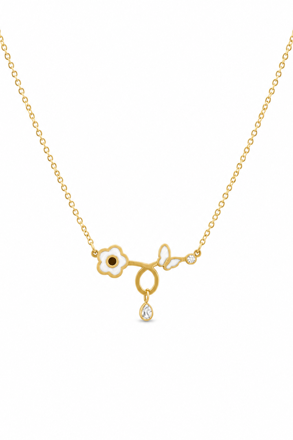 MOP Flower Necklace
