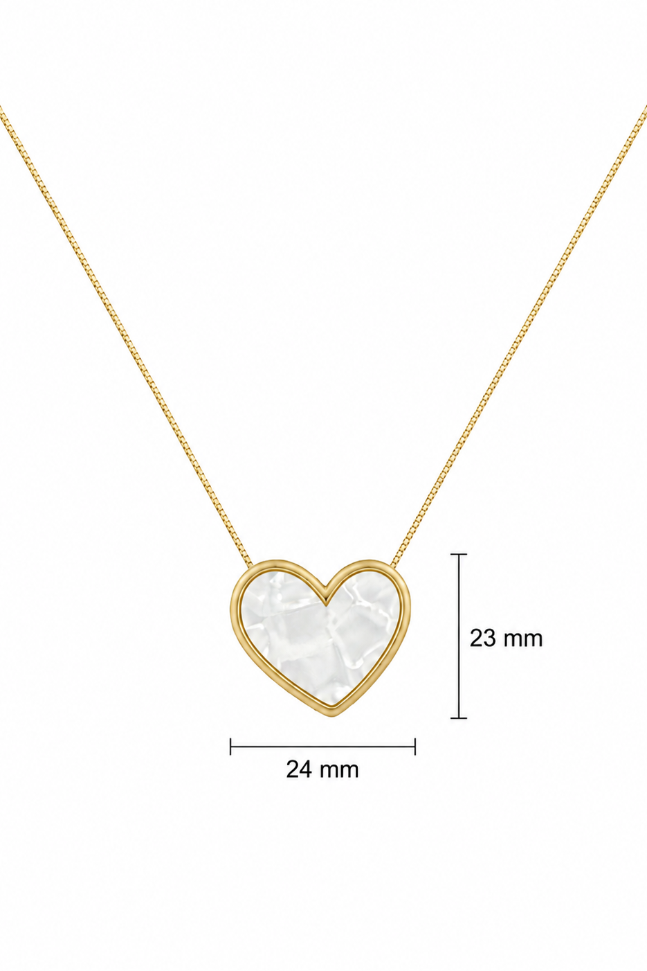 MOP Heart Pendant