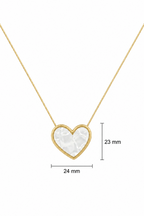 MOP Heart Pendant
