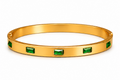 Steel Emerald Bracelet