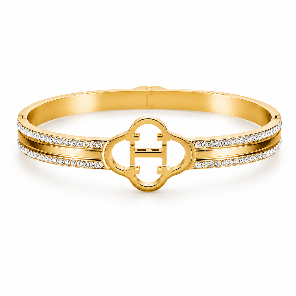 Stainless Steel CZ Diamond Studded Kada