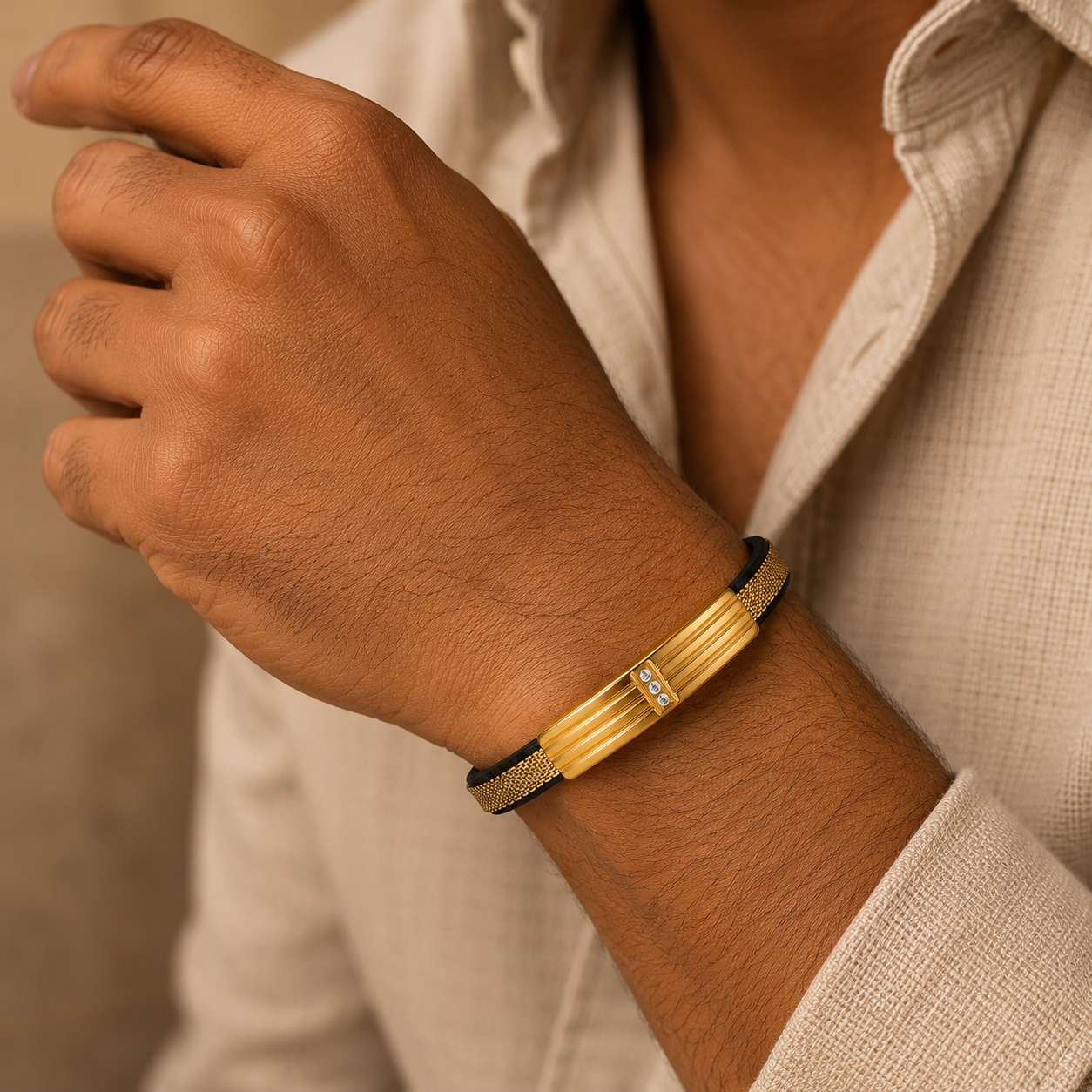 Gold with Cz Bracelet