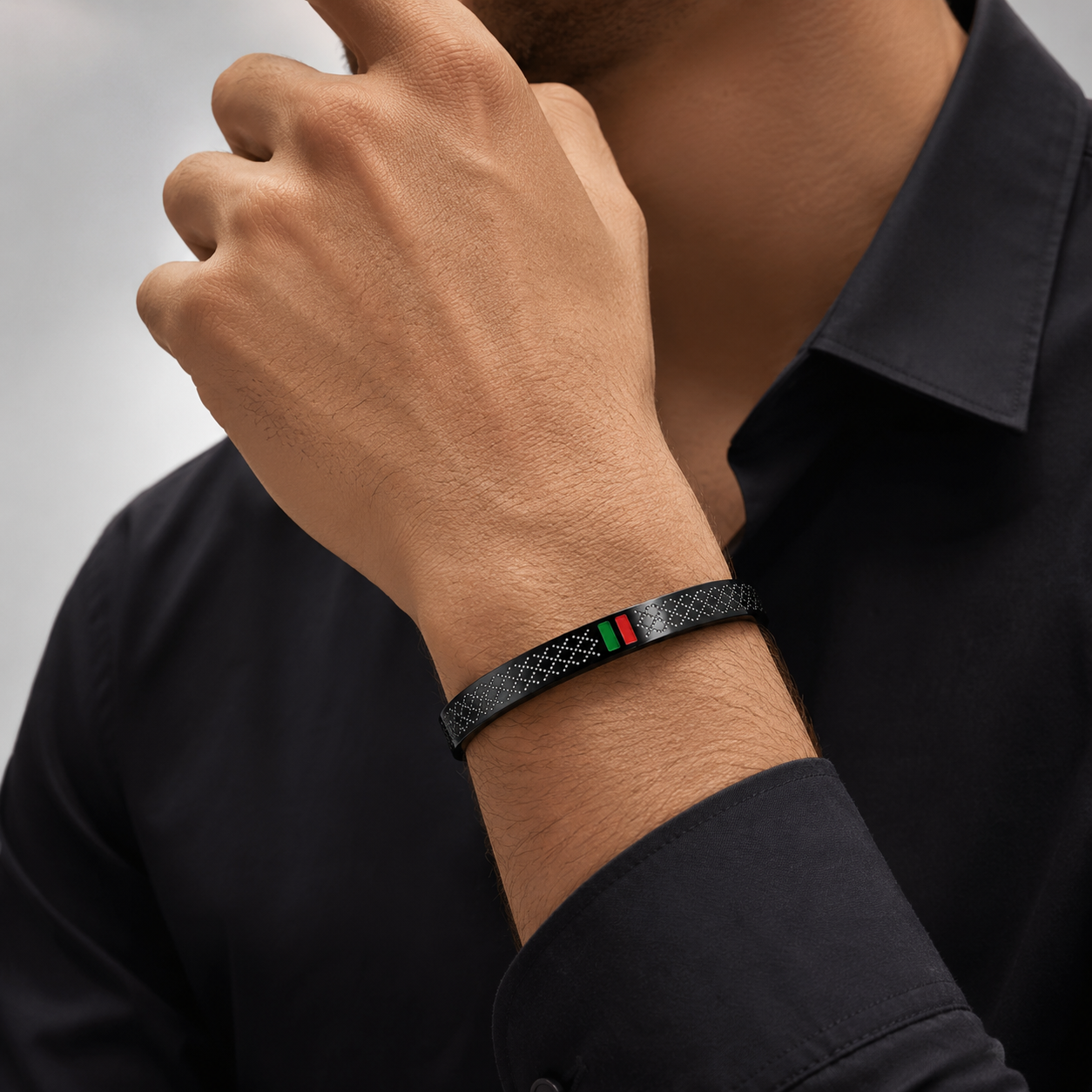 Black Mens Bracelet