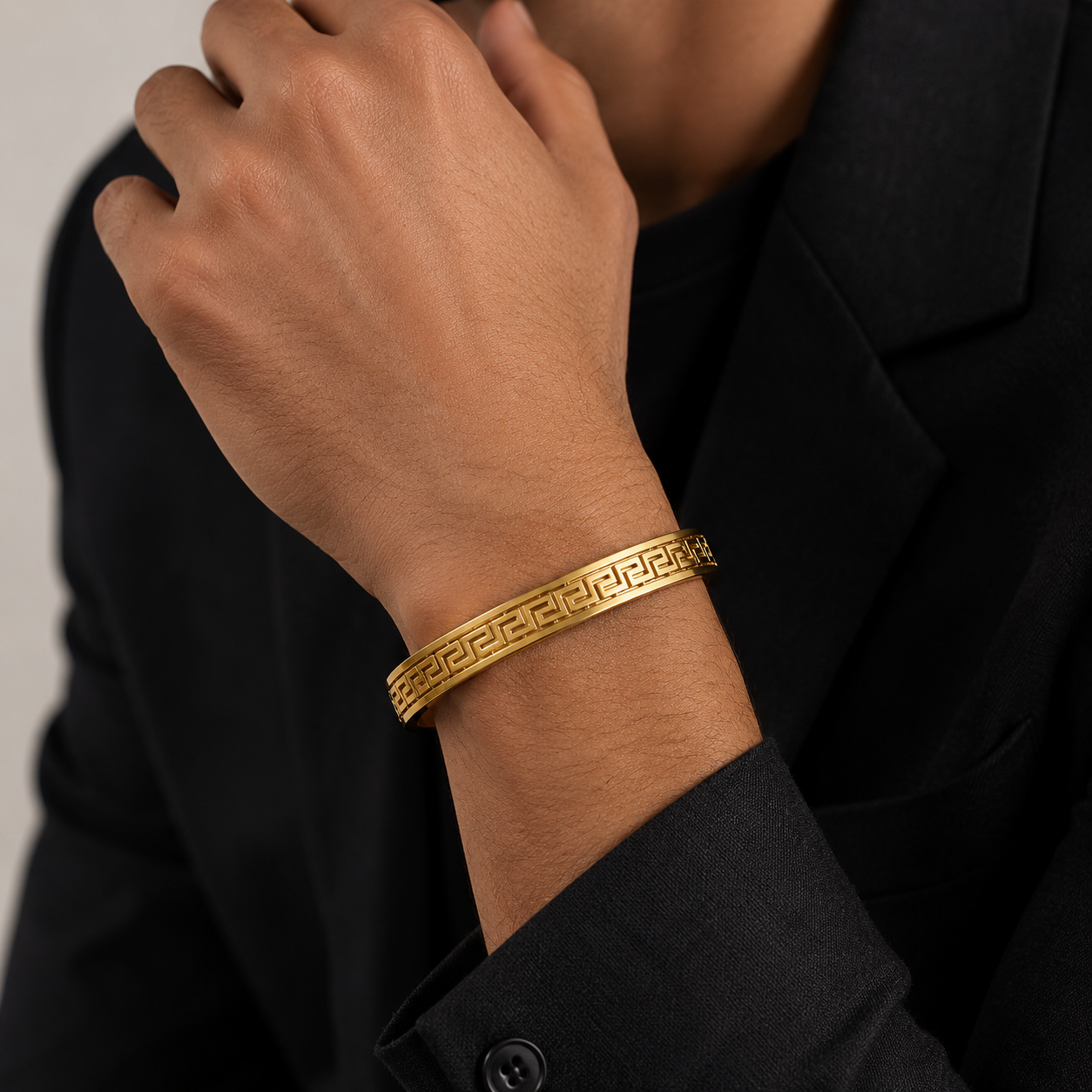 Steel Designer Mens Kada
