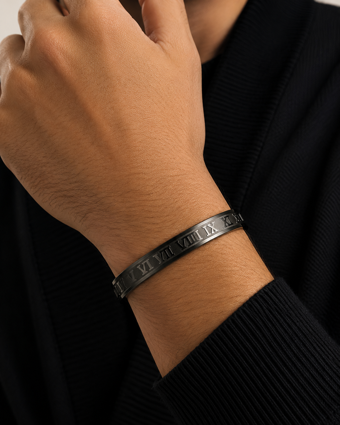 Steel Roman Number Bracelet