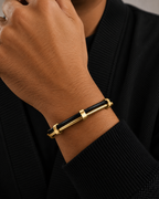 Steel Rubber Sleek Bracelet