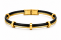Steel Rubber Sleek Bracelet