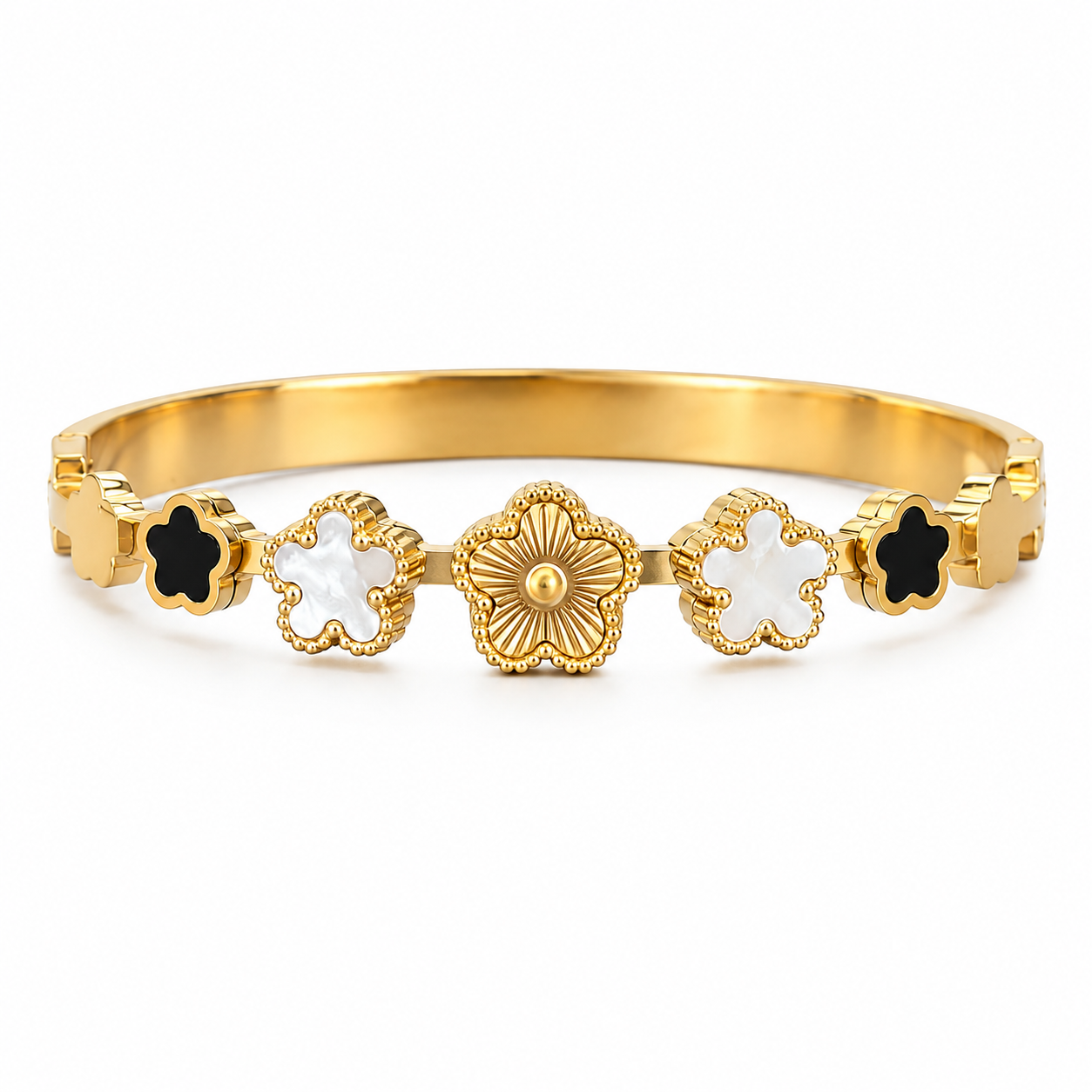 Steel Clover Bracelet