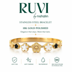 Steel Clover Bracelet