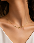 Stainless Steel Flower Necklace