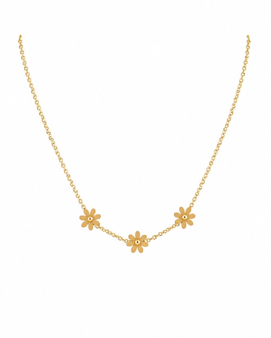 Stainless Steel Flower Necklace