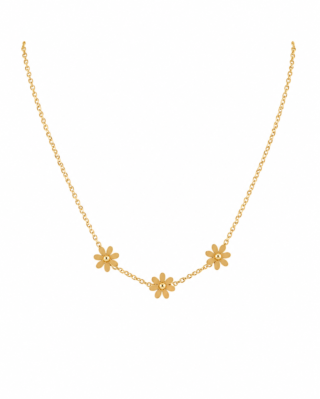 Stainless Steel Flower Necklace