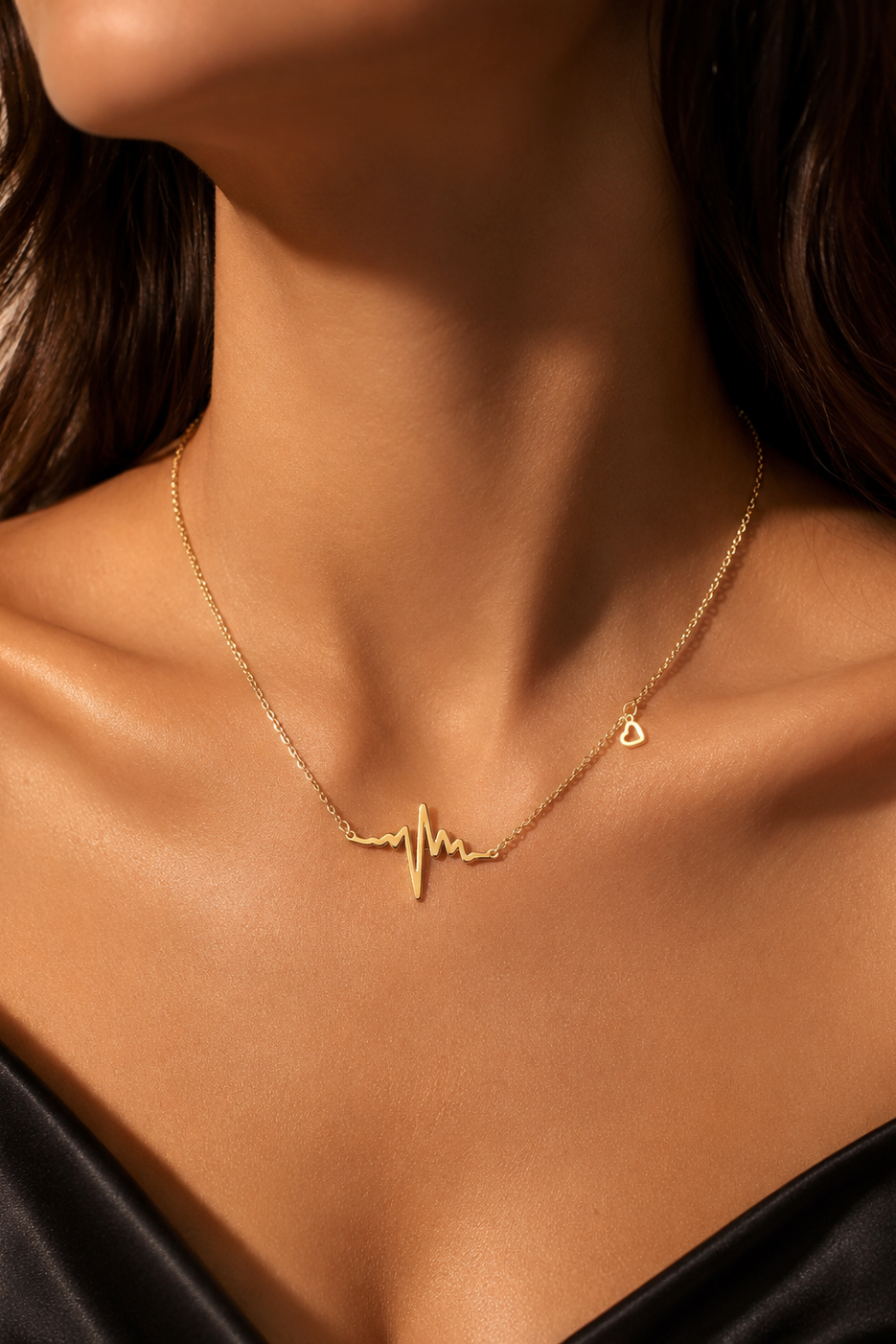 Heart beat Steel Pendant