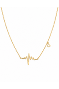 Heart beat Steel Pendant