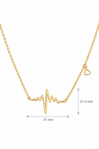 Heart beat Steel Pendant