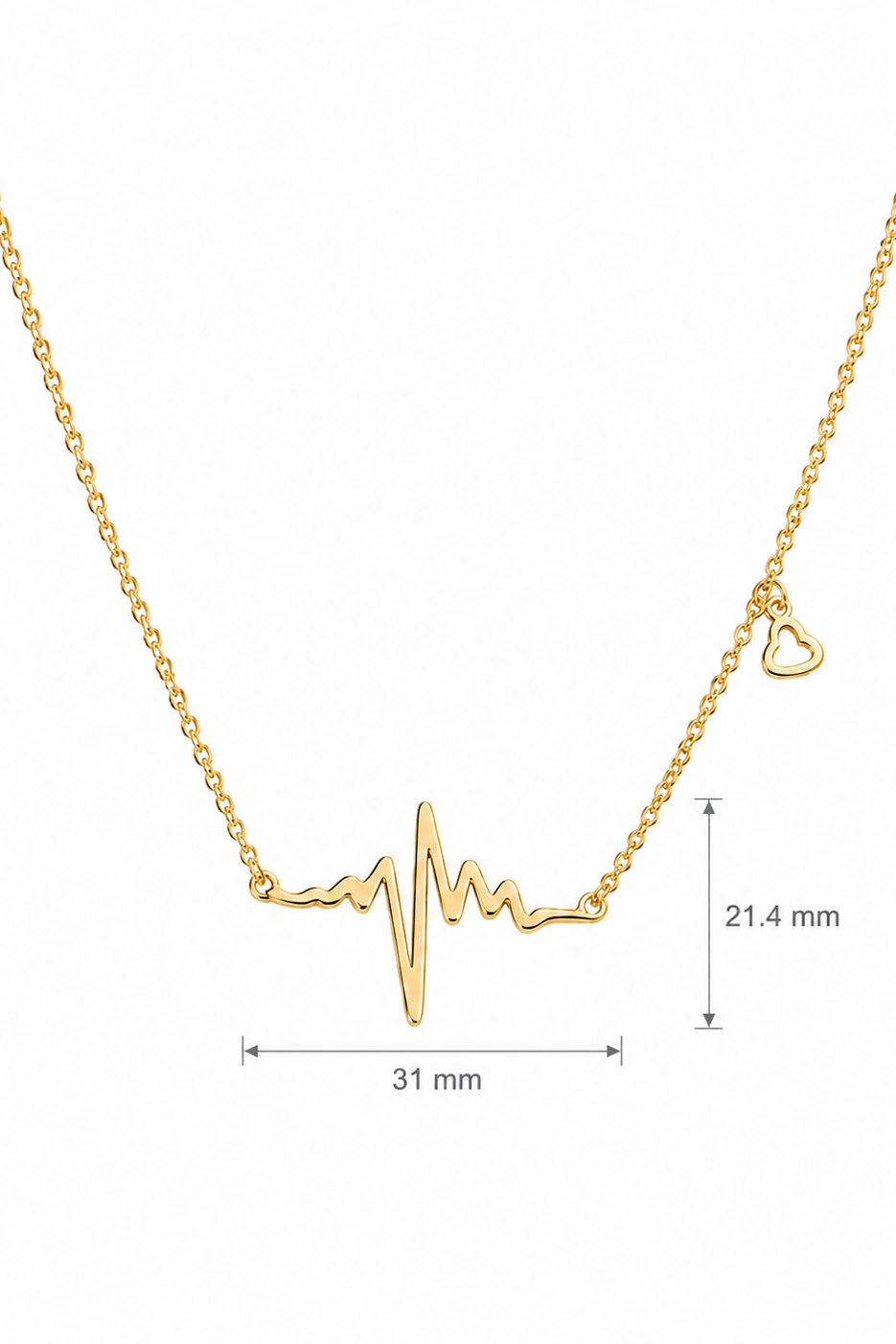 Heart beat Steel Pendant