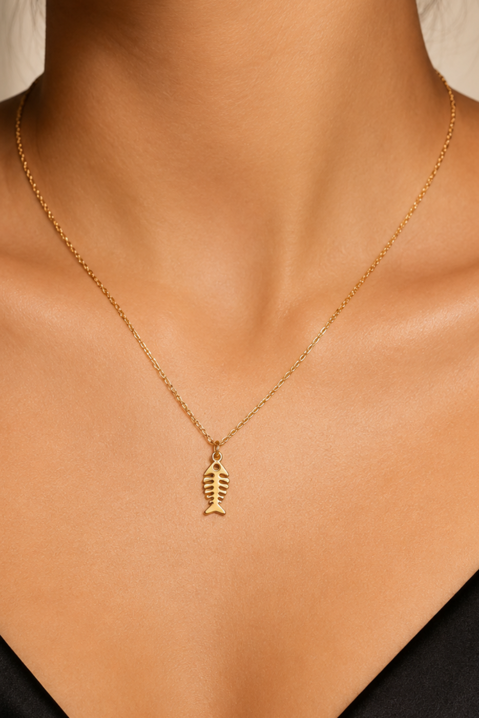Steel Fish Pendant