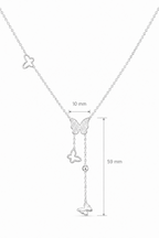Butterfly hanging necklace