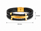 Black Leather Bracelet