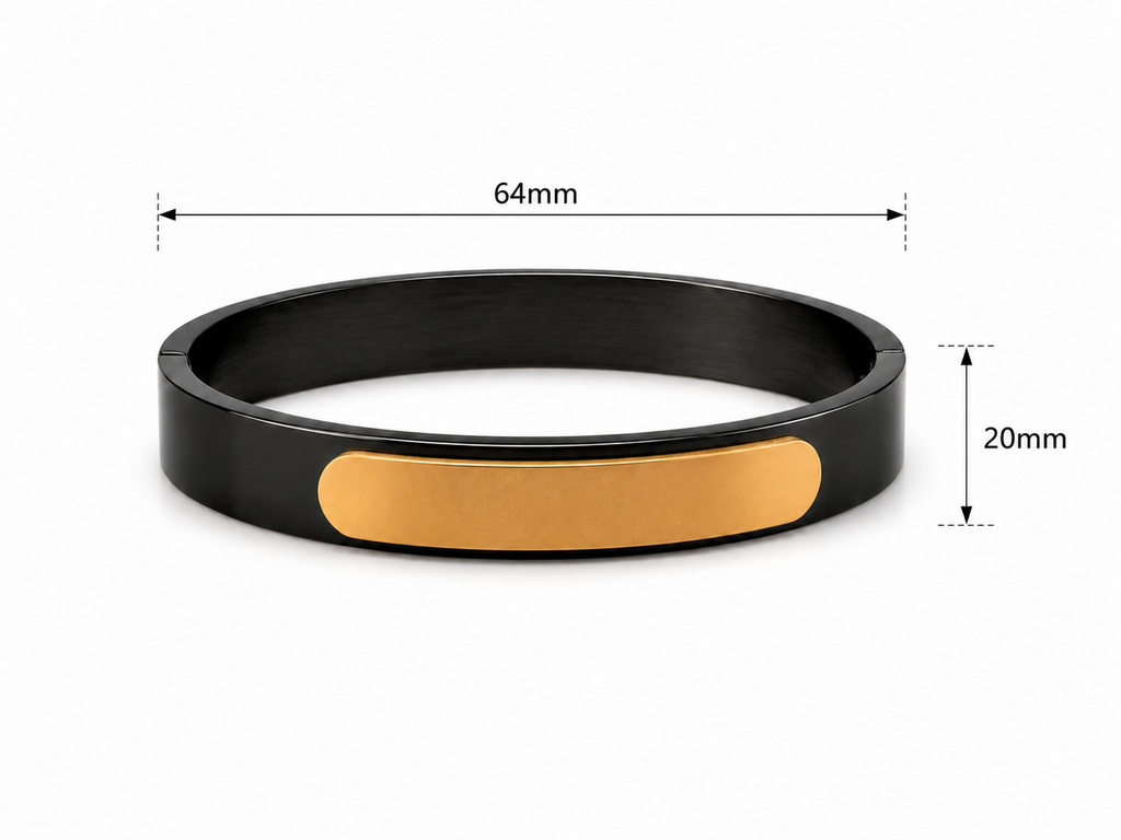 Steel Bracelet with Engraving