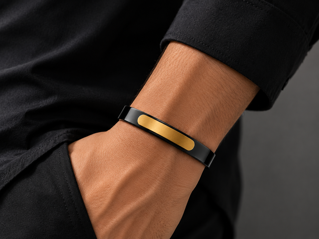 Steel Bracelet with Engraving