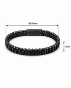 Black Leather Bracelet
