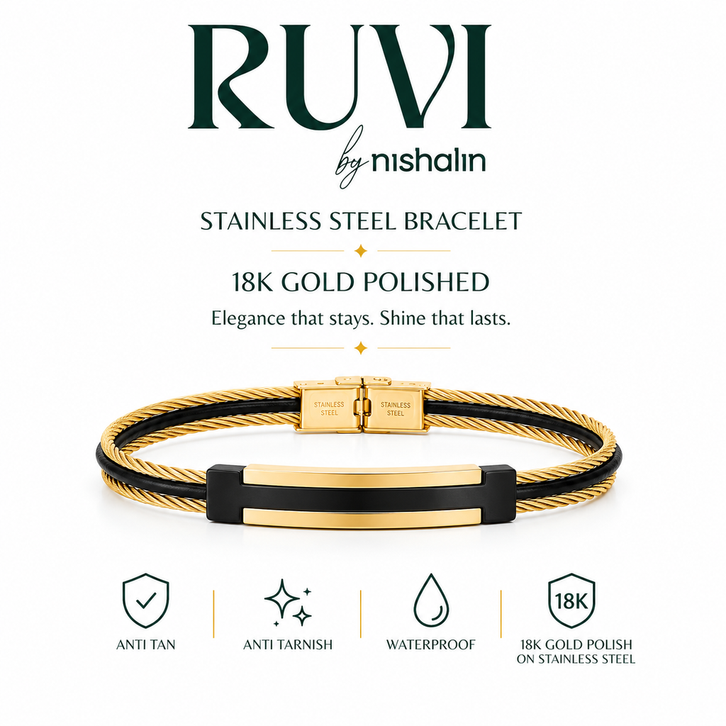 Steel & Synthetic Bracelet