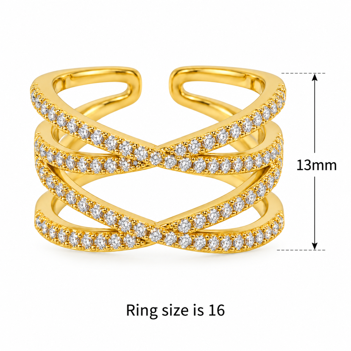 Thea Crossover Ring