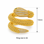 Ava Serpent Coil Ring