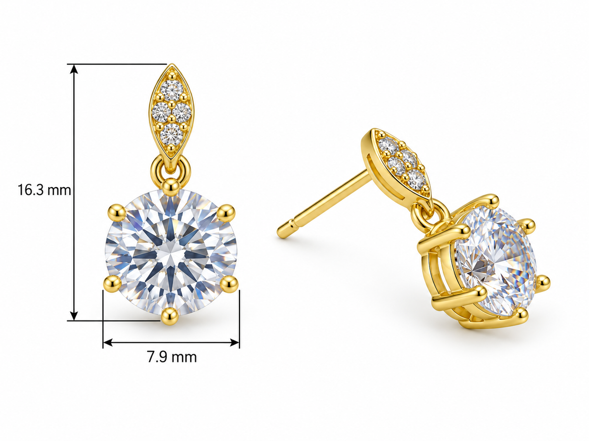 Eliza Solitaire Earring