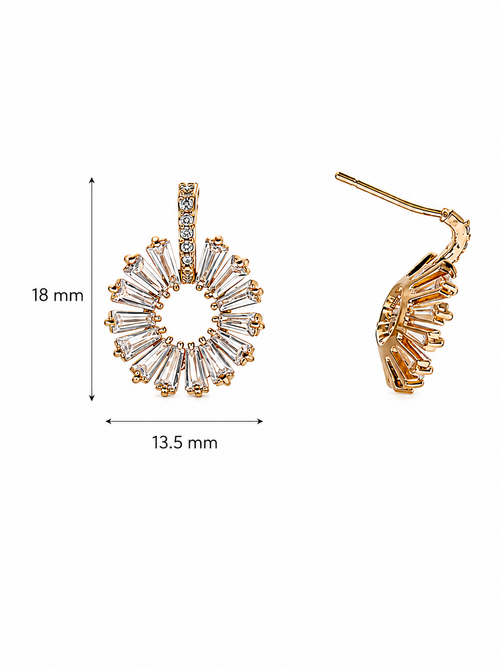 Ariel Halo CZ Earring