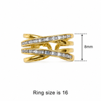 Elegant Cross Band Ring