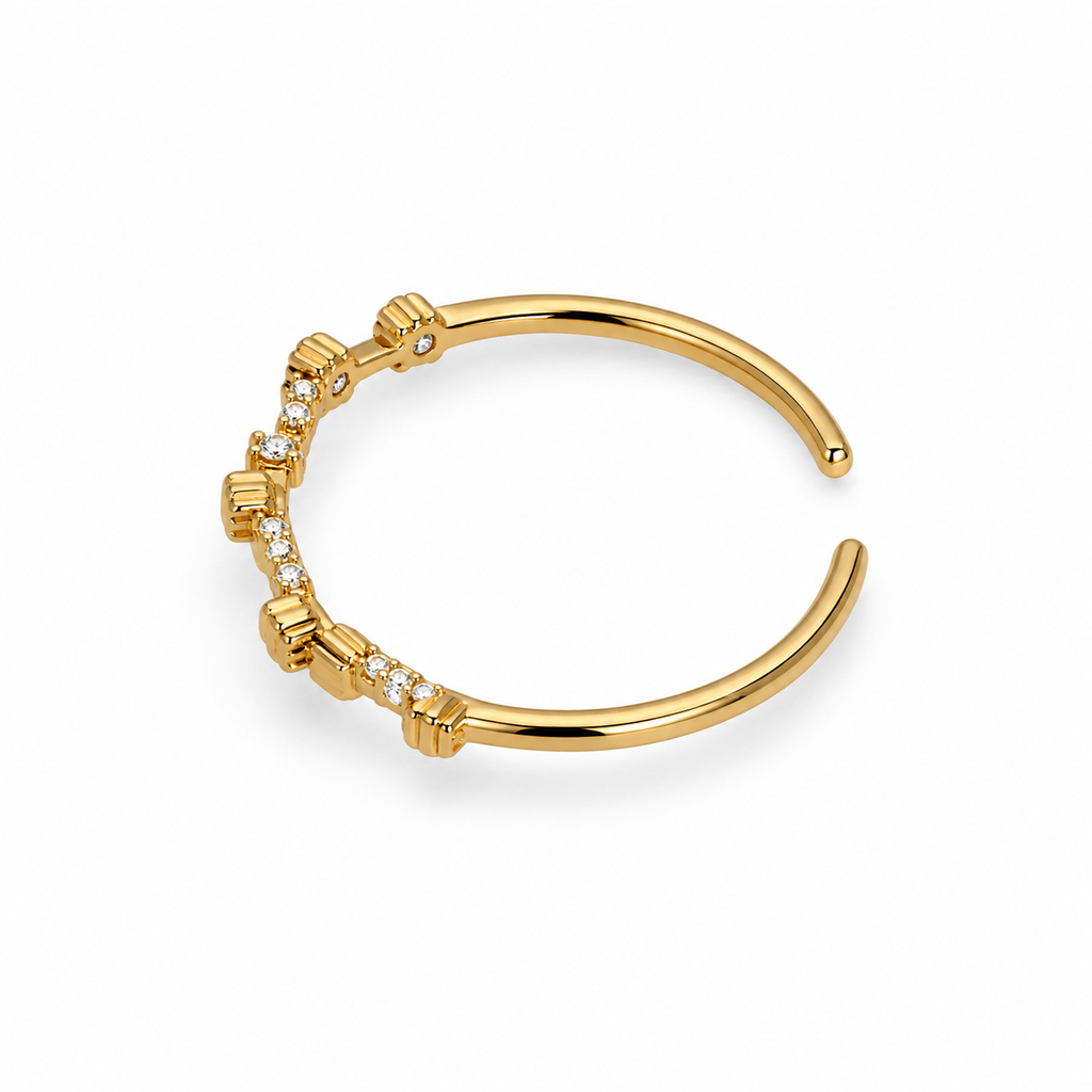 Tiara Charm Adjustable Ring