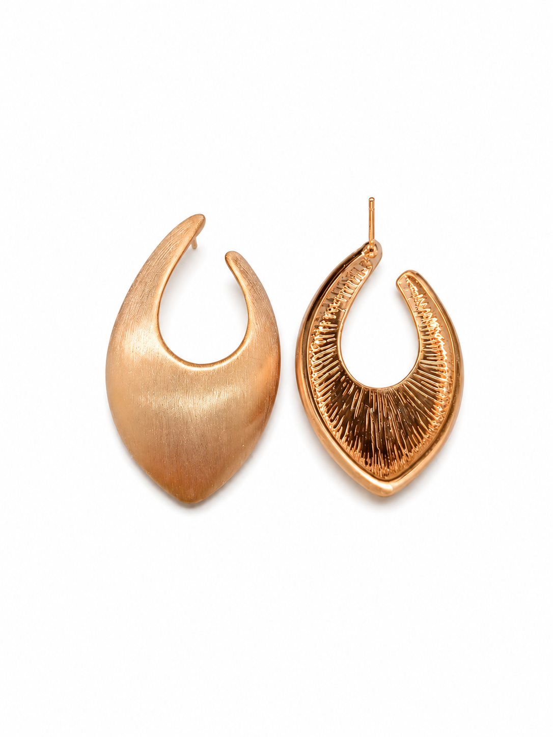 Gold Plated Stainless Steel Statement Earrings