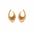Gold Plated Stainless Steel Statement Earrings