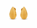 Textured Teardrop Stainless Steel Earrings
