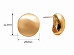 Classic Round Stainless Steel Earrings